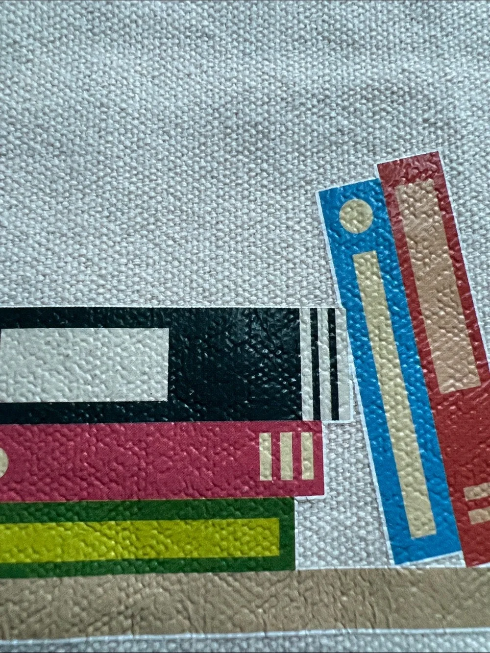 Book Lovers Canvas Zipper Pouch with Colorful Book Print Size 9” L x 6.5” W